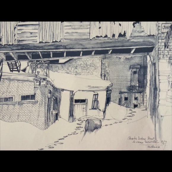 Vintage Print of Streets of Old Montreal - Picture 2 of 9